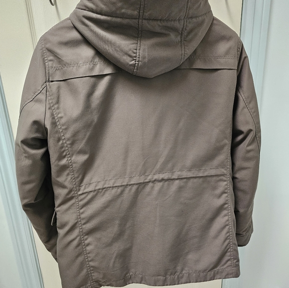 Uniqlo Men's Small Double Zipper Brown Jacket - Picture 2 of 6
